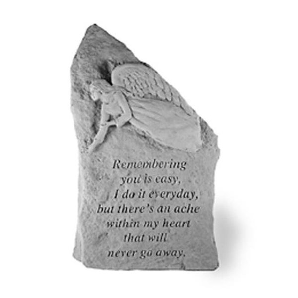 Kay Berry Inc Kay Berry- Inc. 29020 Remembering You Is Easy - Angel Memorial - 14.75 Inches x 8.5 Inches 29020